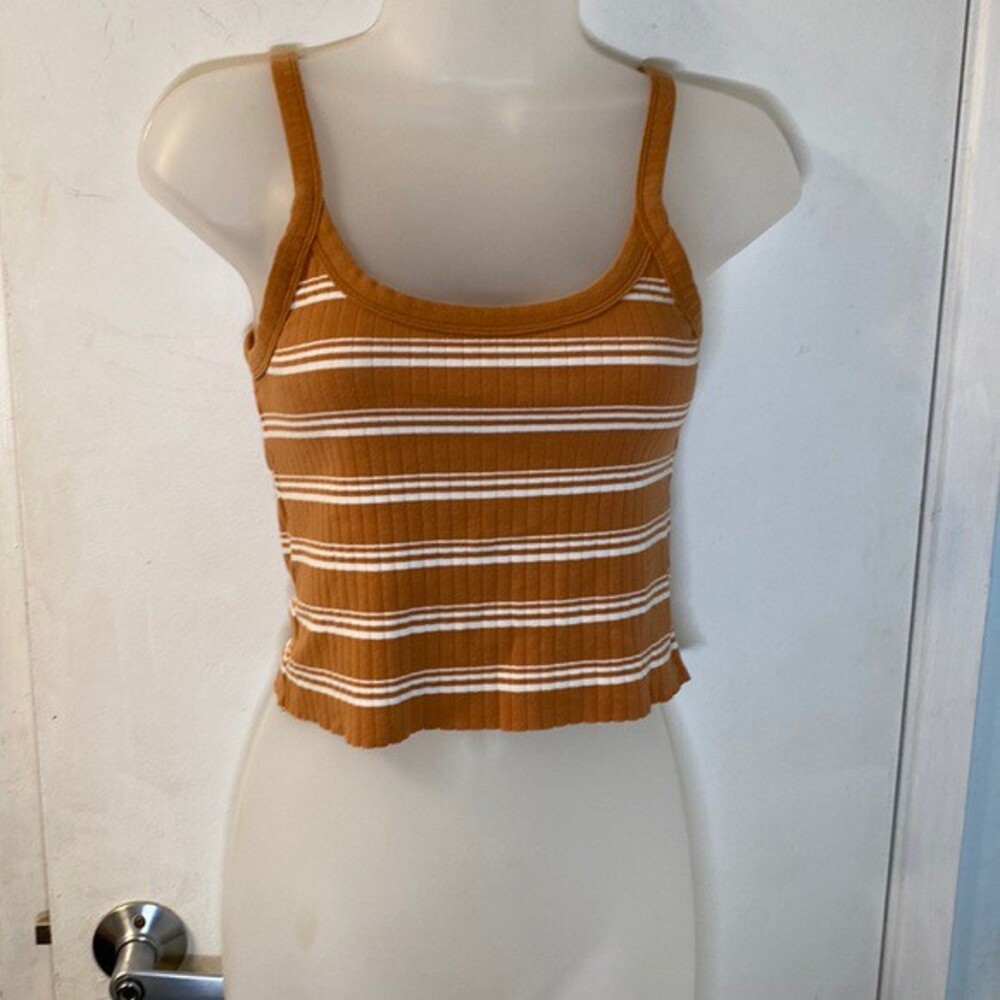 Aerie Stripped Cropped Tank Top Size S